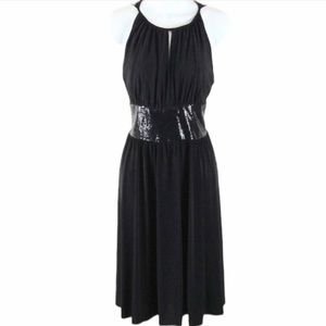 R & M Richards black fancy dress